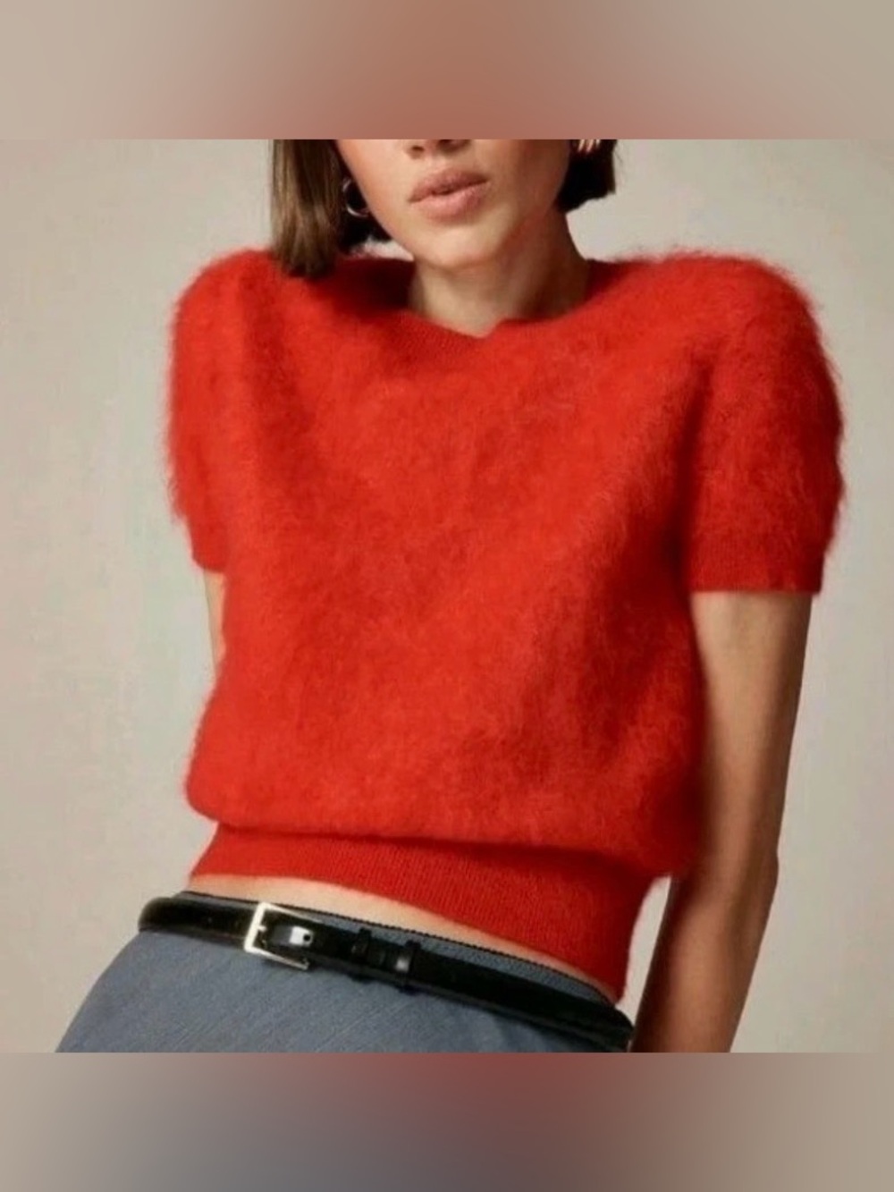 NWT new J. Crew Brushed cashmere T-shirt